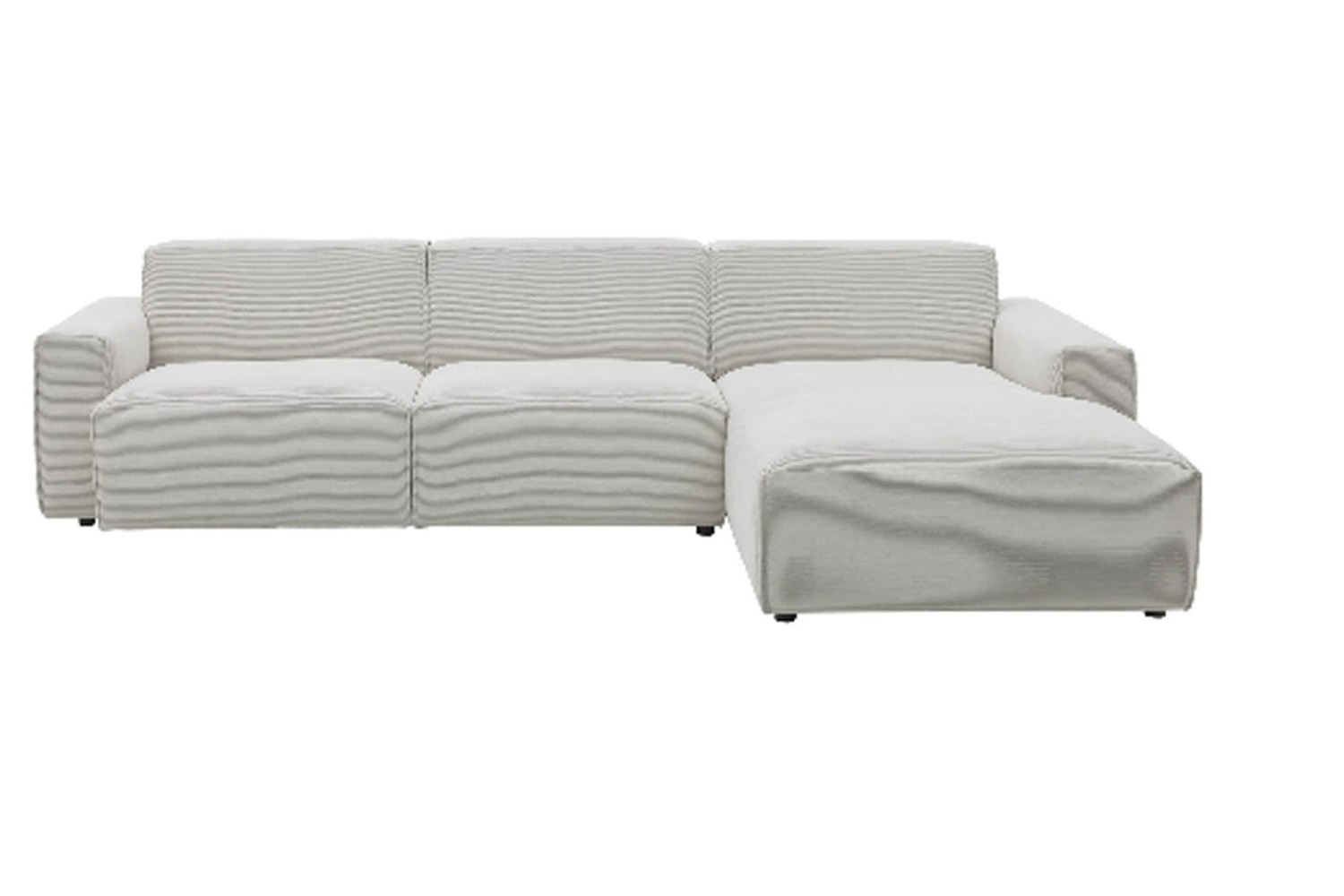 Ecksofa Roomio 4100 in Trendstoff  Cord