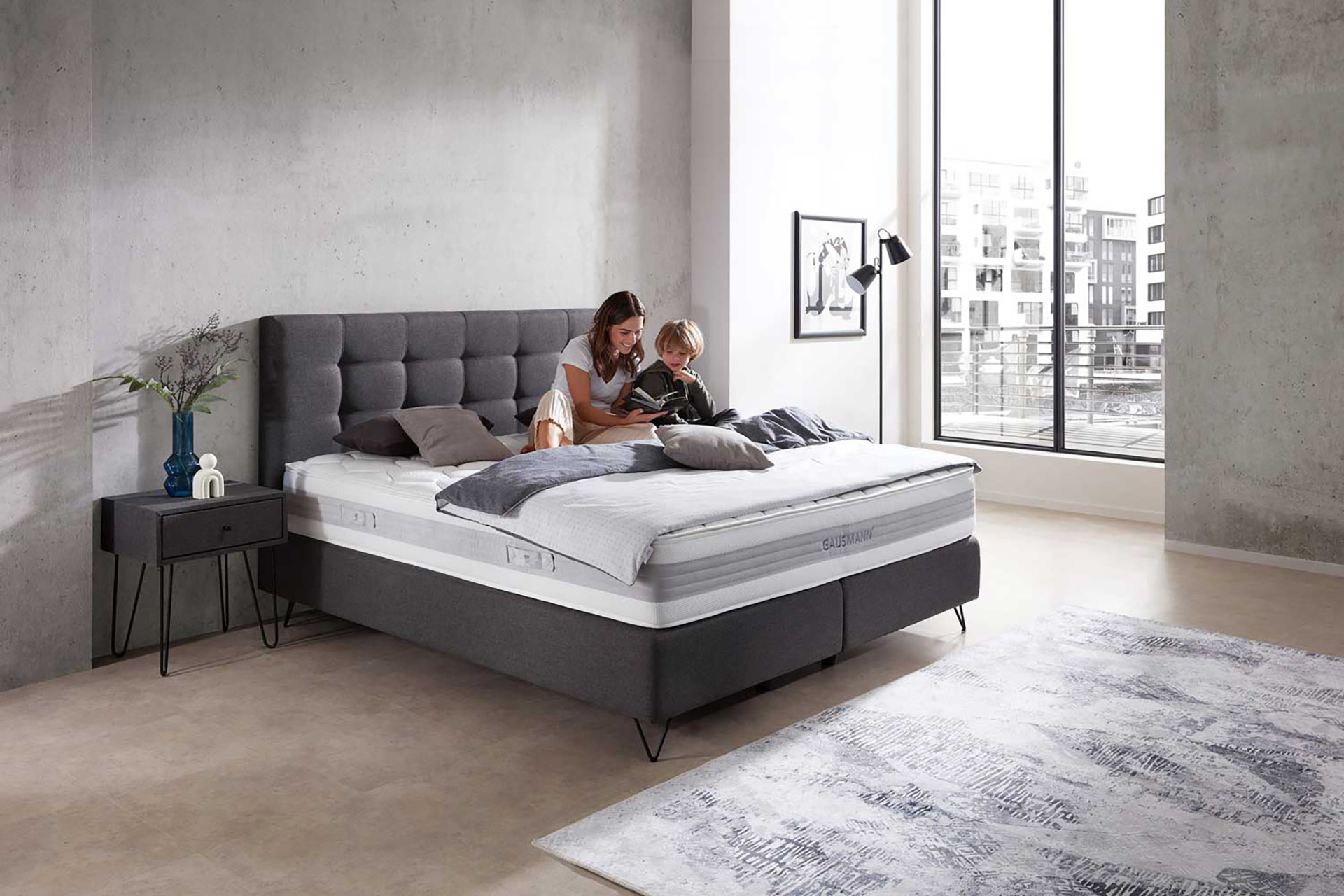 Gausmann Boxspringbett Zensoo 180x200cm inkl. Wendematratze