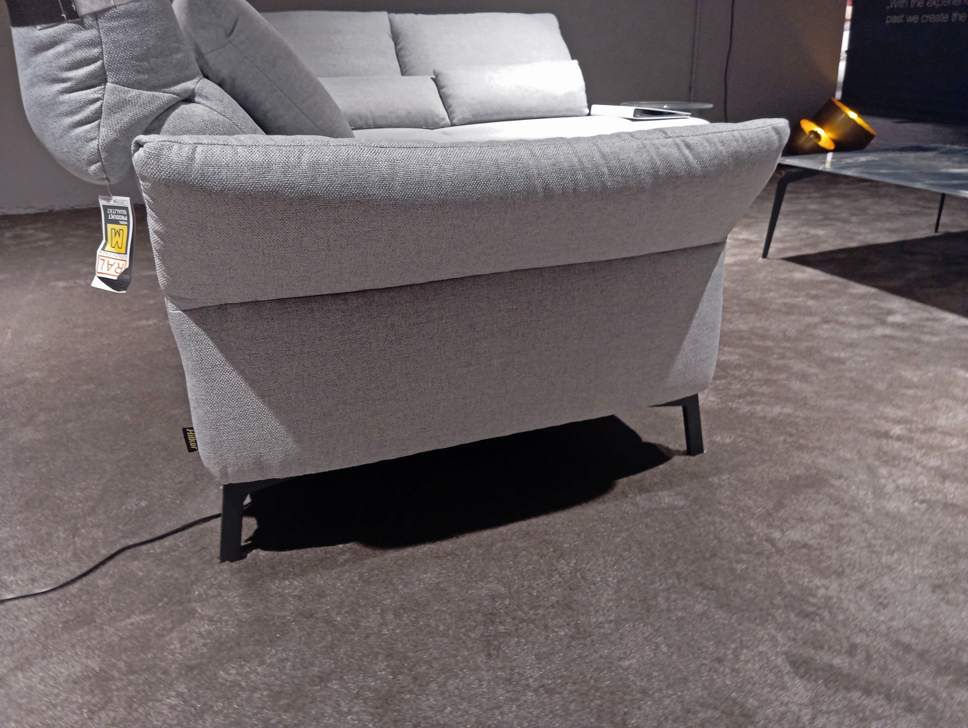Hilker Ecksofa HC8 inkl. motorischer Relaxfunktion in Stoff-0533029300-33WW-A