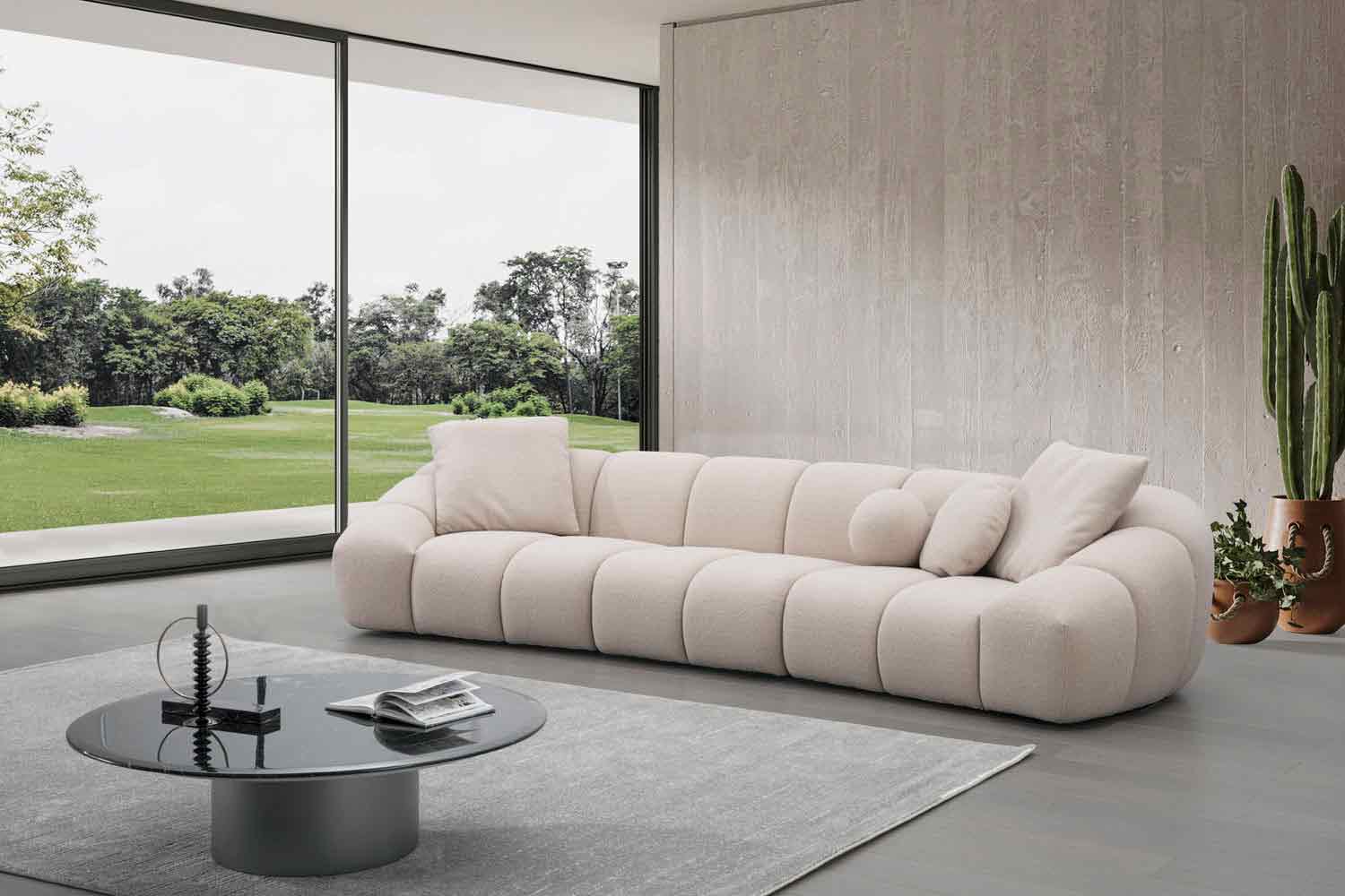 CAMPO DE´FIORI Marcello Designer Rundsofa in Stoff 