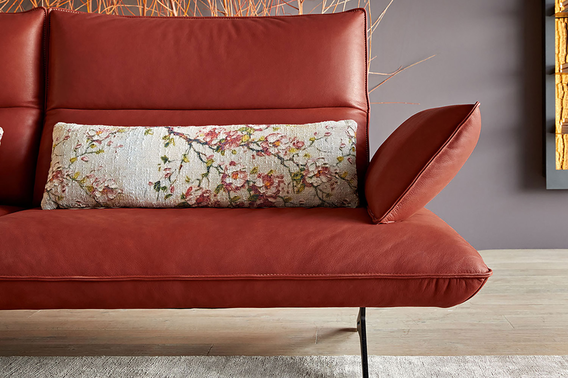 Koinor Design Sofa inkl. manueller Funktionen in Leder