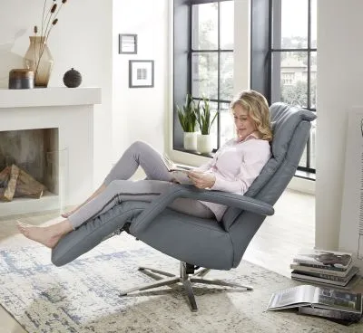 Echt Leder Relaxsessel Madrid mit Herz-Waage Funktion