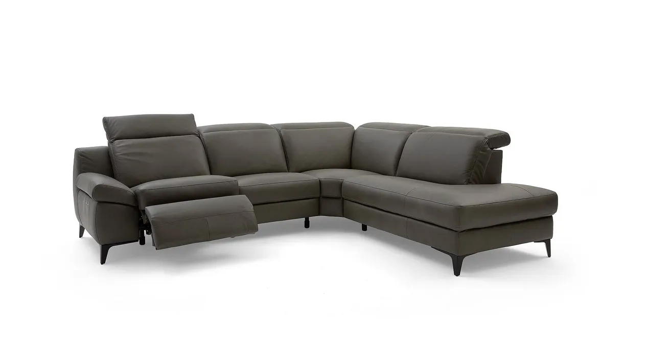 Musterring Ecksofa Leder MR9120 Motor Relaxfunktion