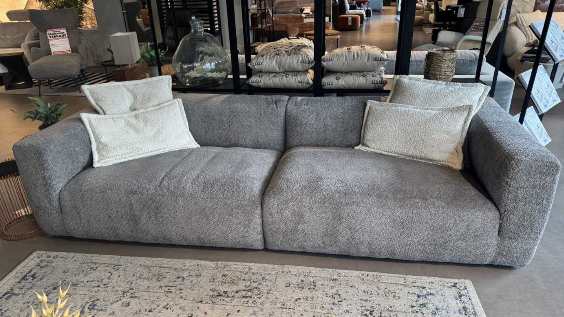 Ginger Moon Big Sofa mit Kissen in Stoff-0310032404-36WW-A