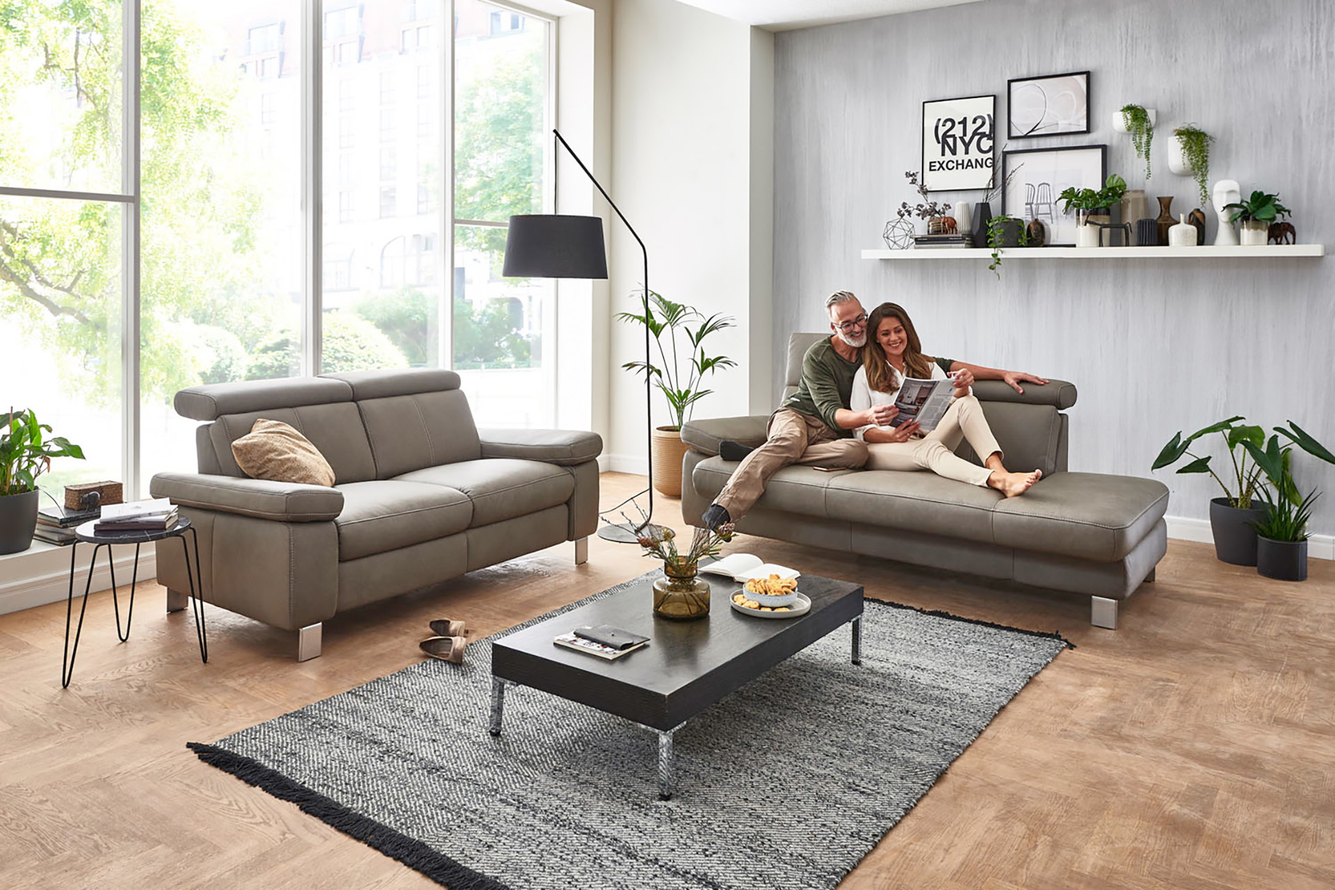 Son Vida Leder Couchgarnitur voller möglichkeiten