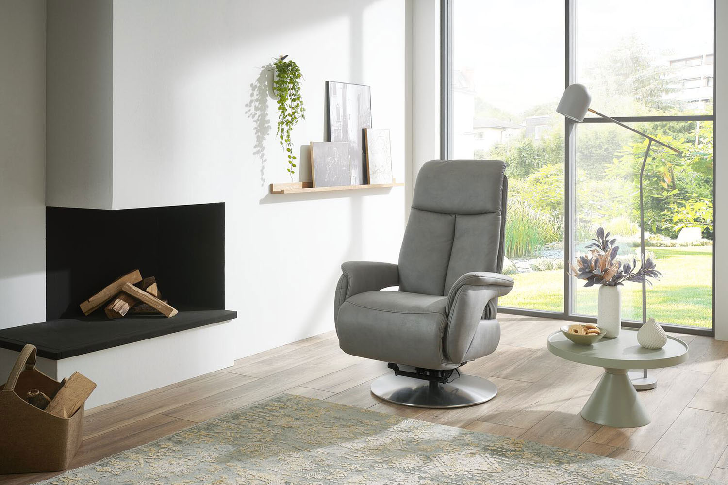 Relaxsessel inkl. manueller Relaxfunktion SmartTouch- Stoff