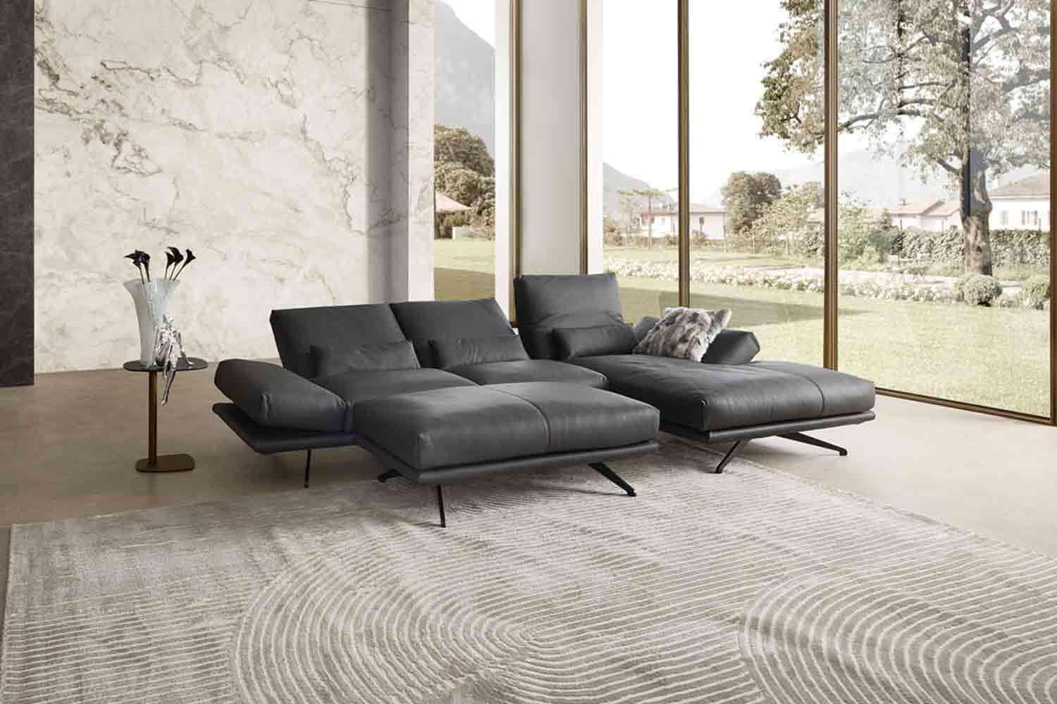CAMPO DE´FIORI Giulia Ecksofa Rücken & Armteilverstellung 