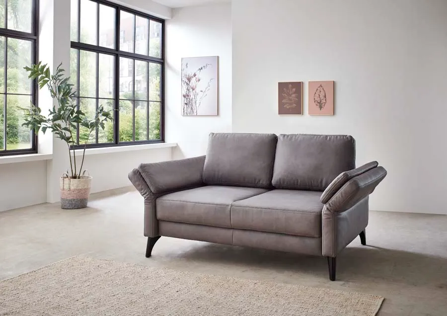 Schlafsofa in Stoff mit Easy Lift Funktion Grau 