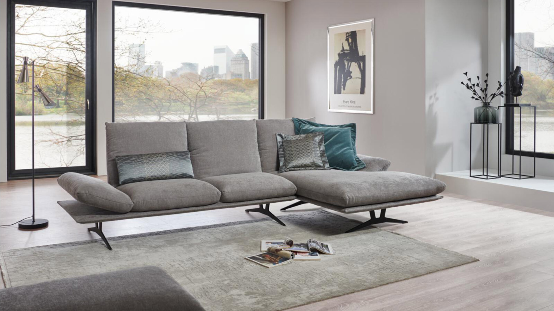 Koinor Francis Ecksofa in Stoff mit Funktionen 