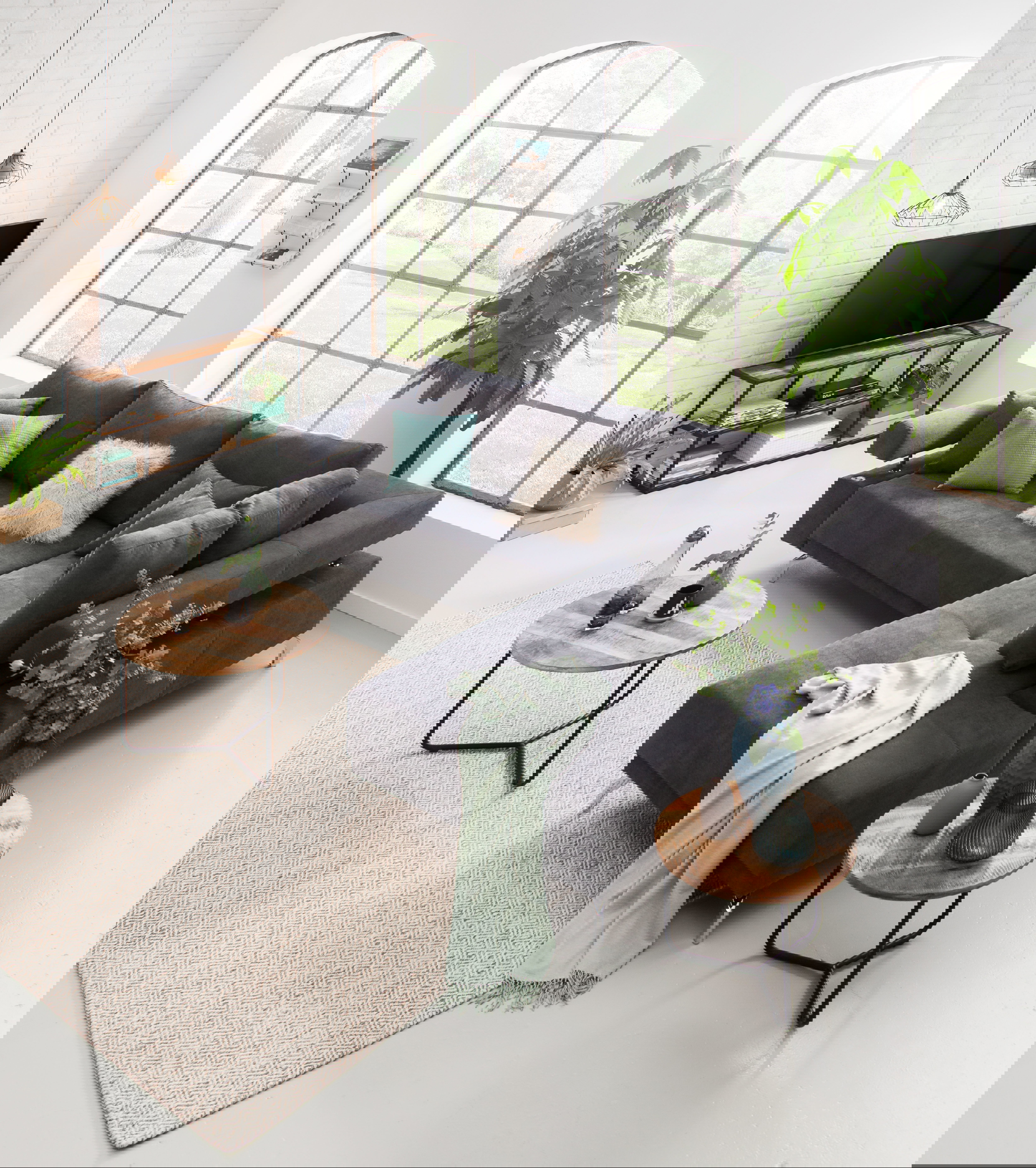 Ecksofa Dream mit motorischer Sitztiefenverstellung in Stoff-06460128WW