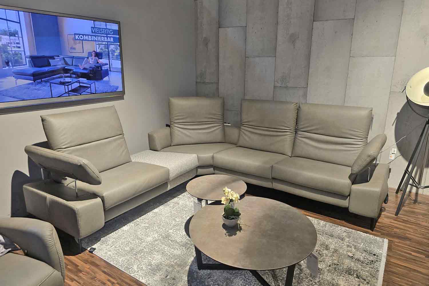 Thomas Brunner Ecksofa inkl. Relaxfunktion Leder