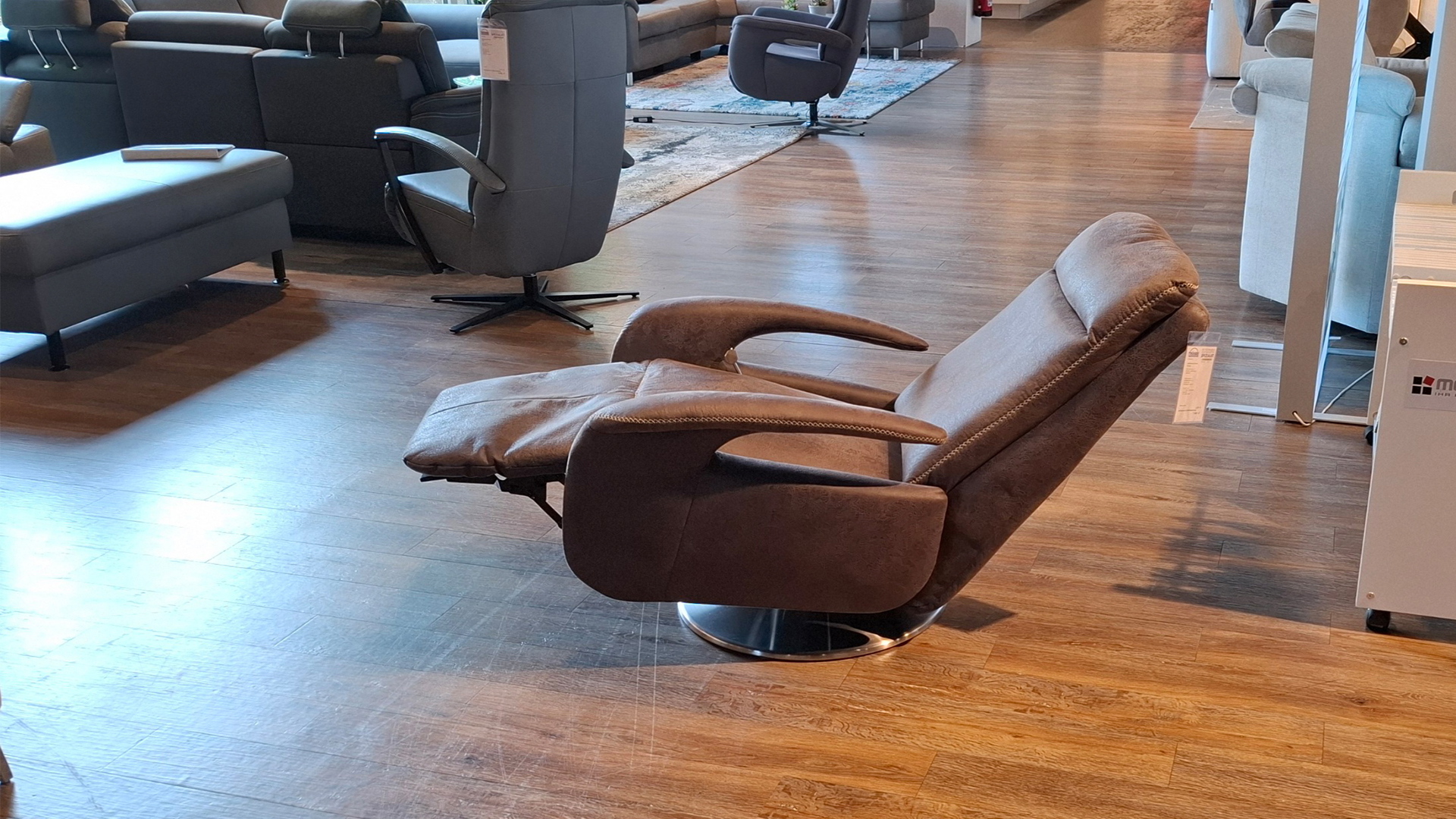 Modulmaster Relaxsessel mit manueller Relaxfunktion in Mikrofaser-0126024703-36WW-A