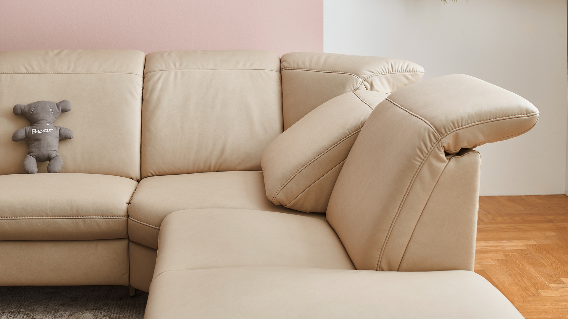 CONCEPTsofa Stoff Ecksofa in L-Form in Smart Touch