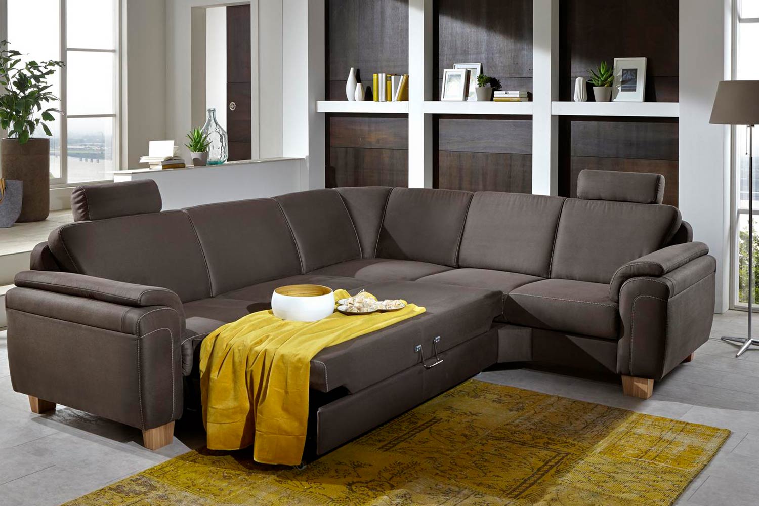 Modulmaster Ecksofa South Hampton in Mikrofaser