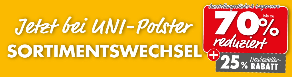 70 prozent Sortimentswechsel bei UNI-Polster(filiale mobil)