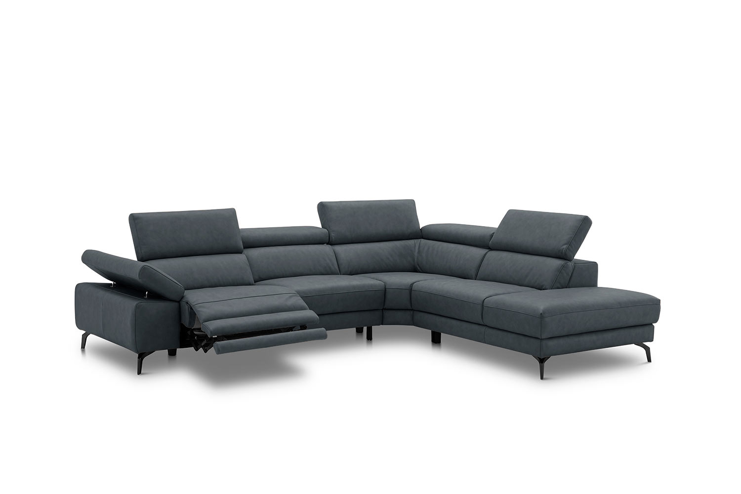 Ecksofa inkl. vielen Funktionen in Leder