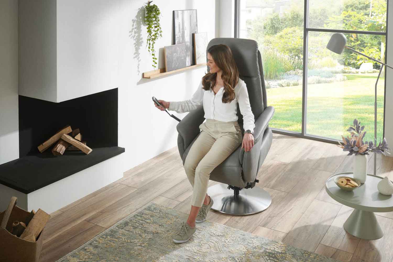 Relaxsessel inkl. Relaxfunktion in Leder