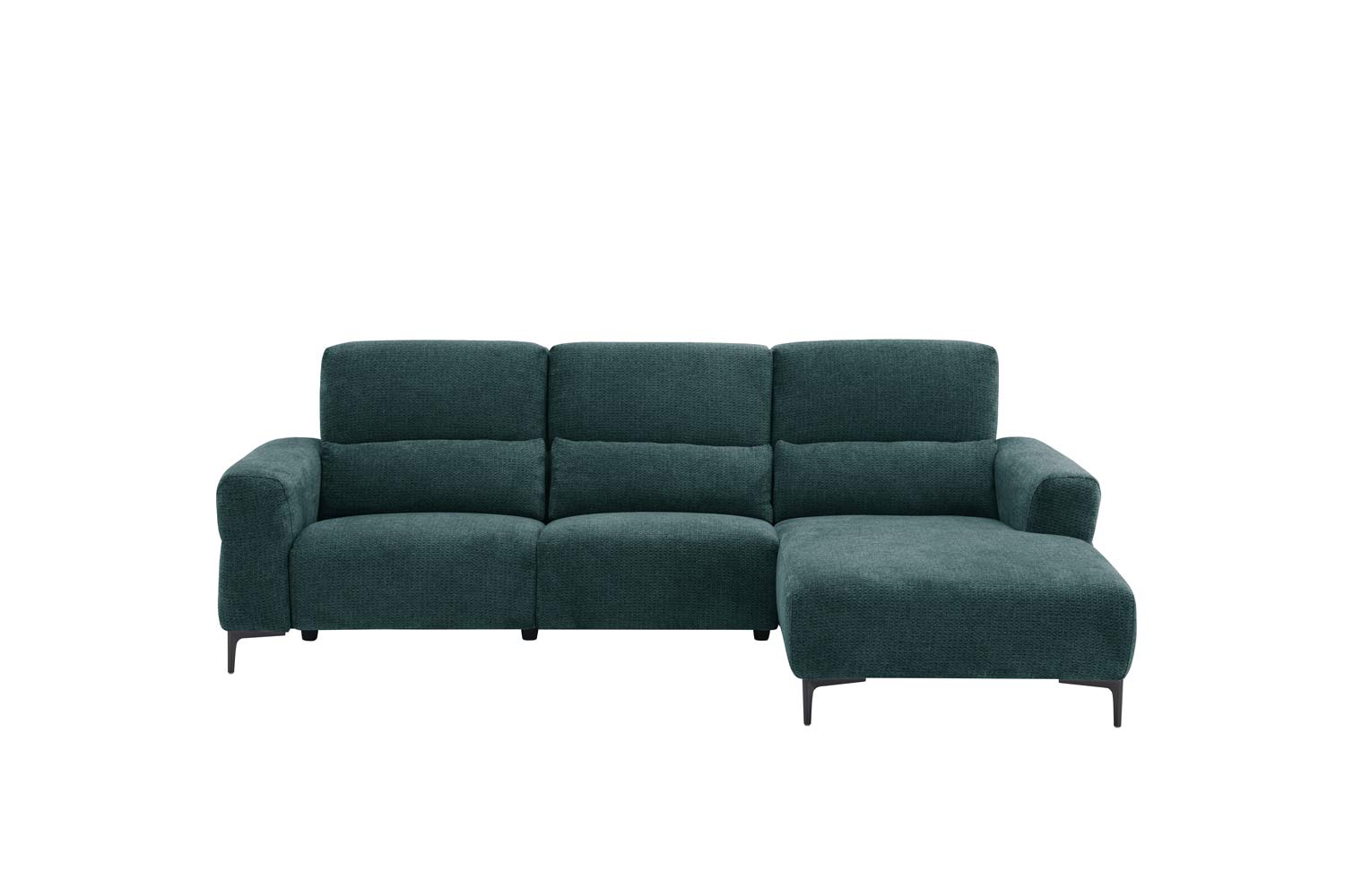 Ecksofa inkl. motorischer Funktion im trendigen Retro Stoff Ecksofa inkl. motorischer Funktion im trendigen Retro Stoff