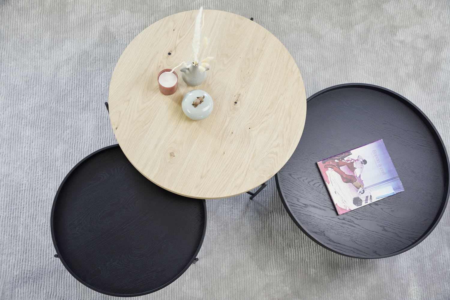 Runder Holz Couchtisch CT100 von JustB! by Musterring