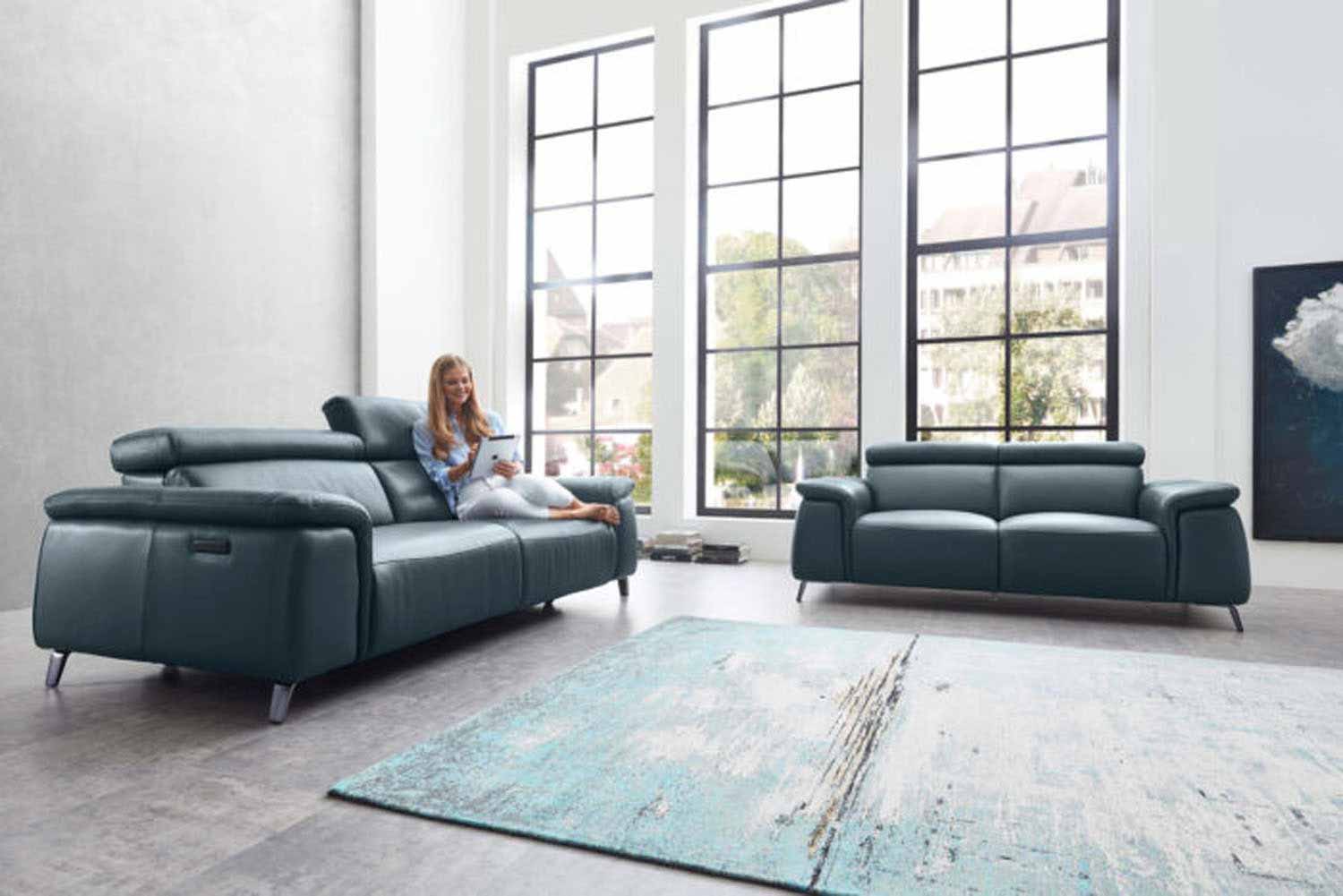 Echt Leder Couchgarnitur Firenze