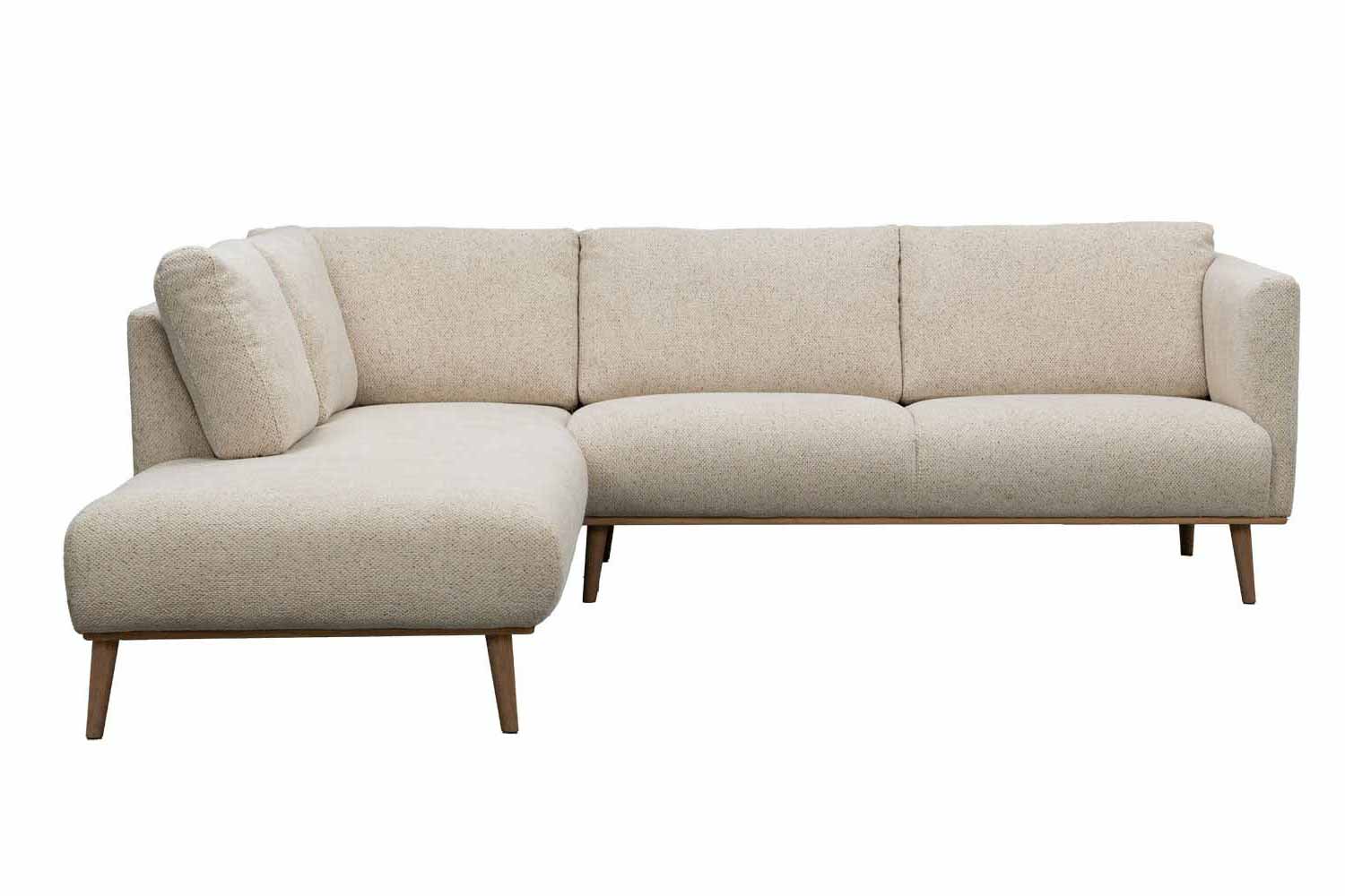 Stoff Ecksofa in trendigen Scandi Style