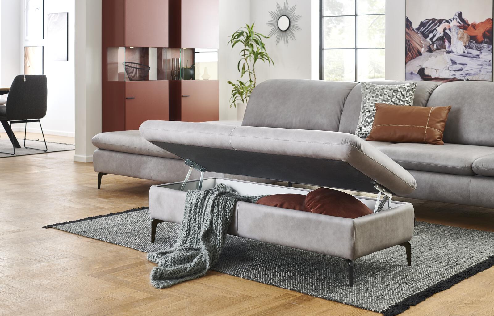 Ecksofa Lavina mit Funktion in Leder Ecksofa Lavina mit Funktion in Leder