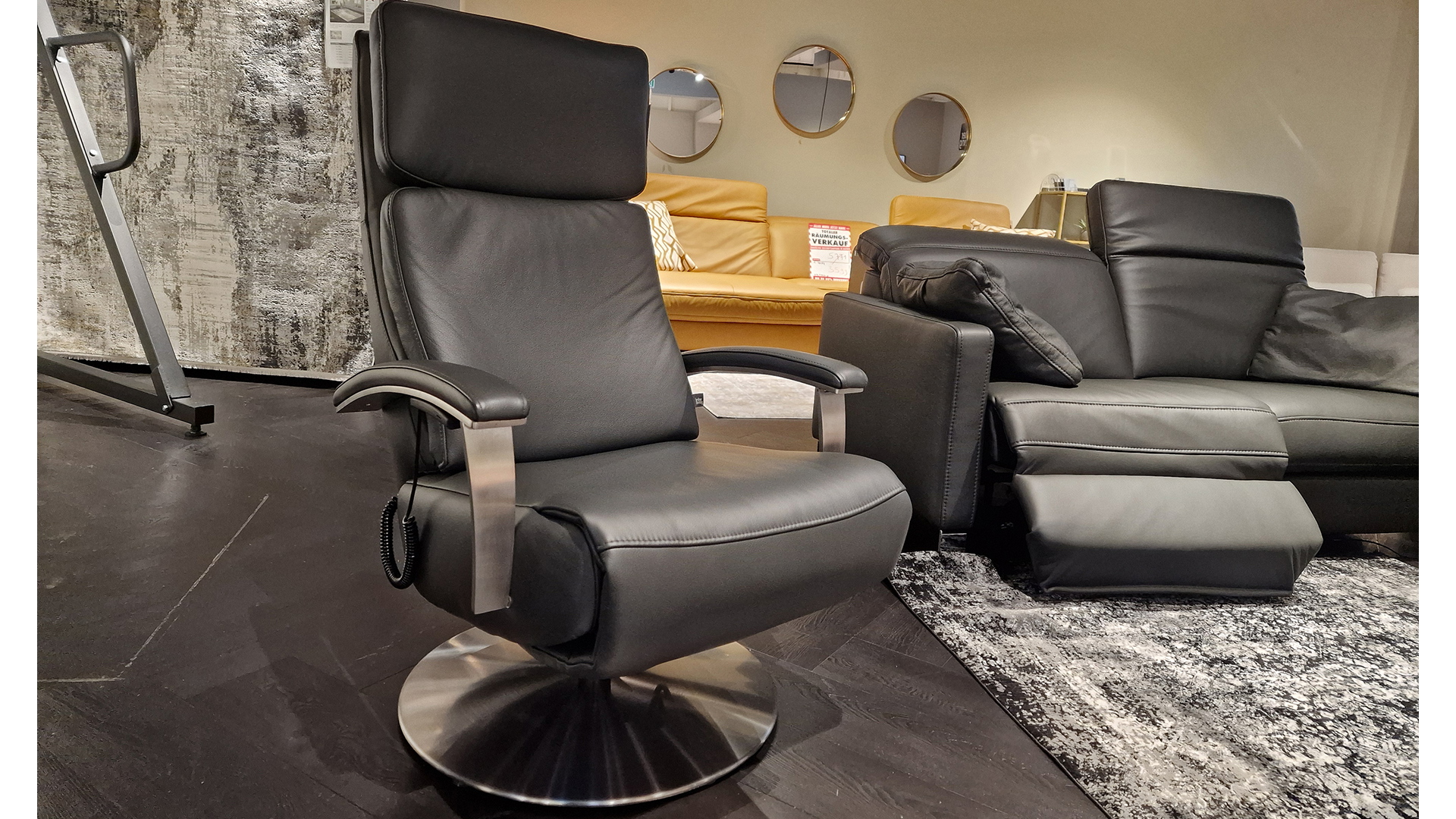 Interliving Sessel IL 4541 inkl. motorischer Relaxfunktion in Leder  -0195001400-36WW-A