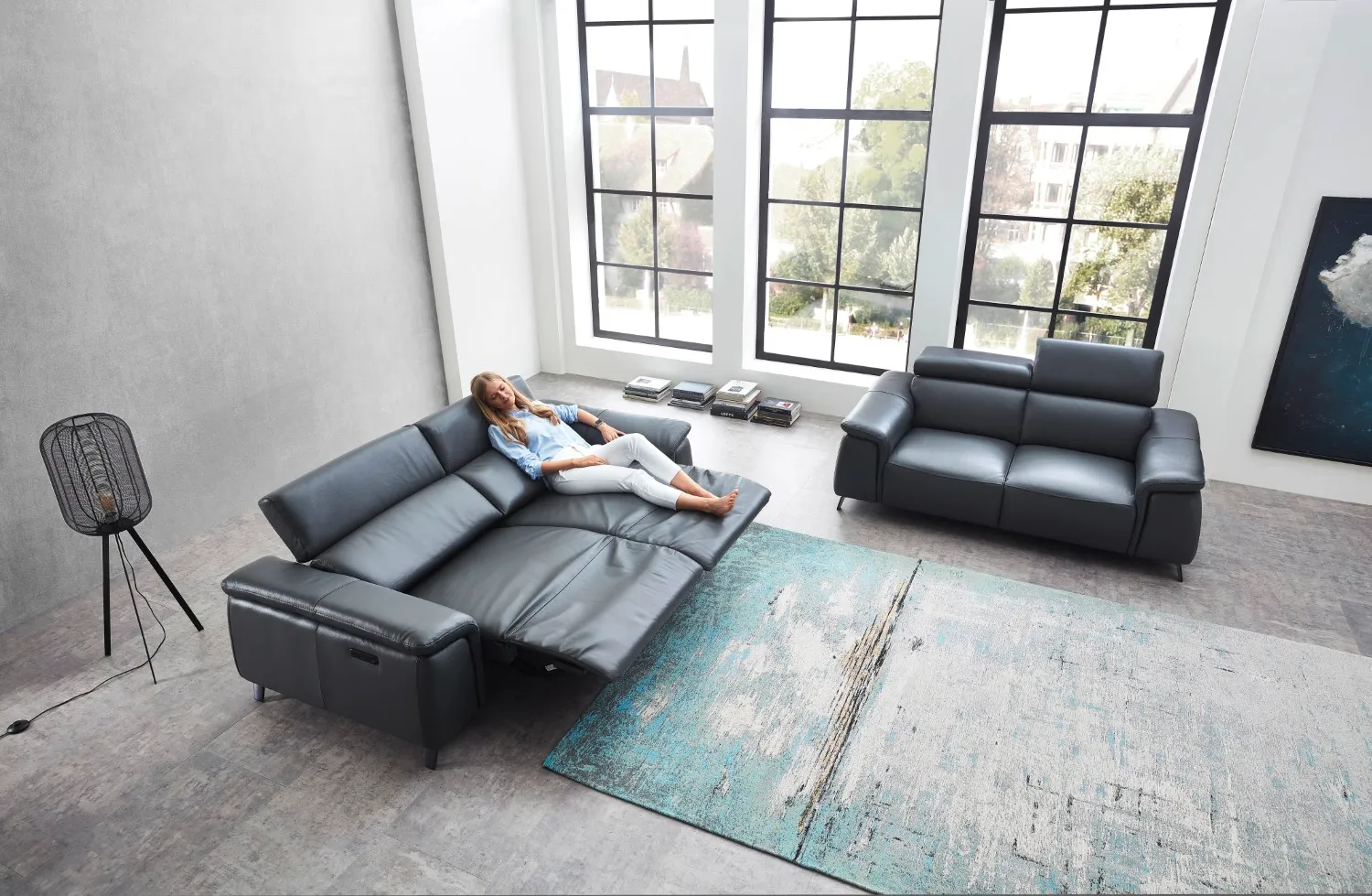 Echt Leder Couchgarnitur Firenze