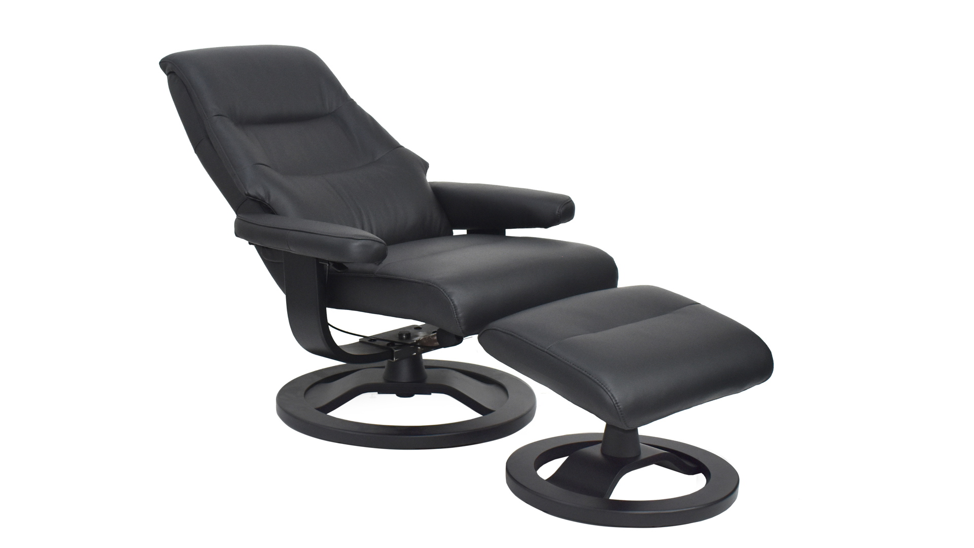 Relaxsessel President mit Hocker in Leder-Lederlook-0979004500WW