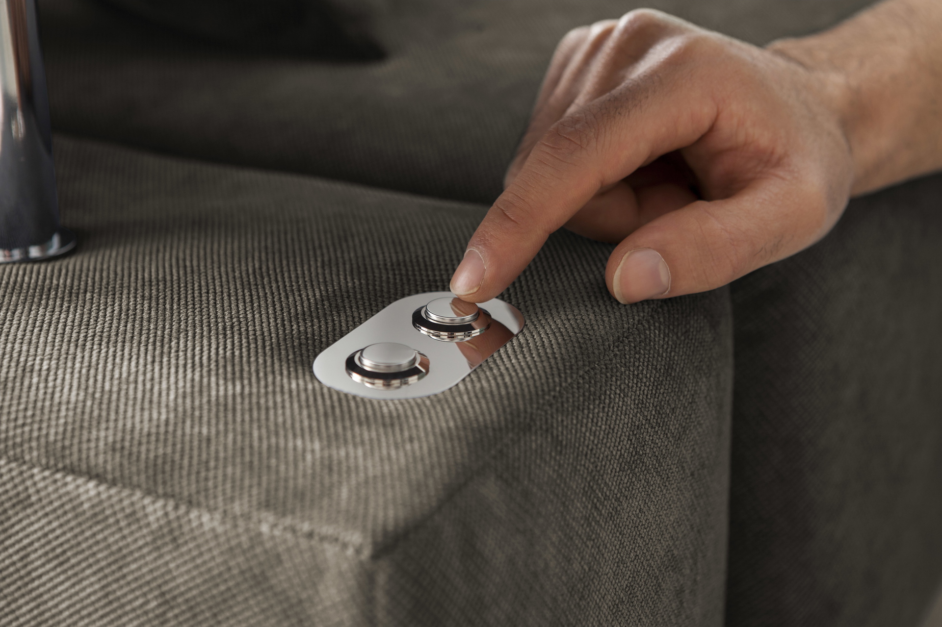 Ecksofa Dream mit motorischer Sitztiefenverstellung in Stoff-06460128WW.8