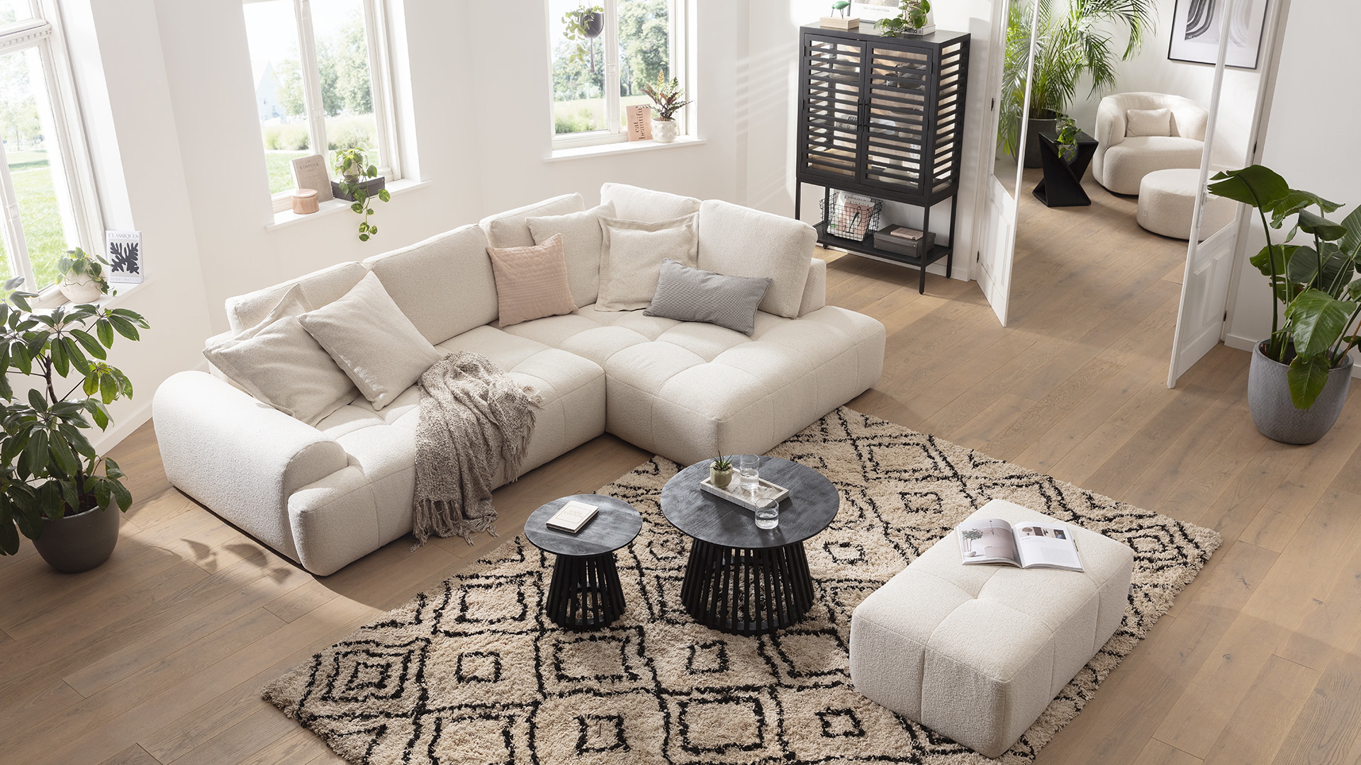Ginger Moon Ecksofa Energy mit losen Rückenkissen in Stoff-0310Energy00WW