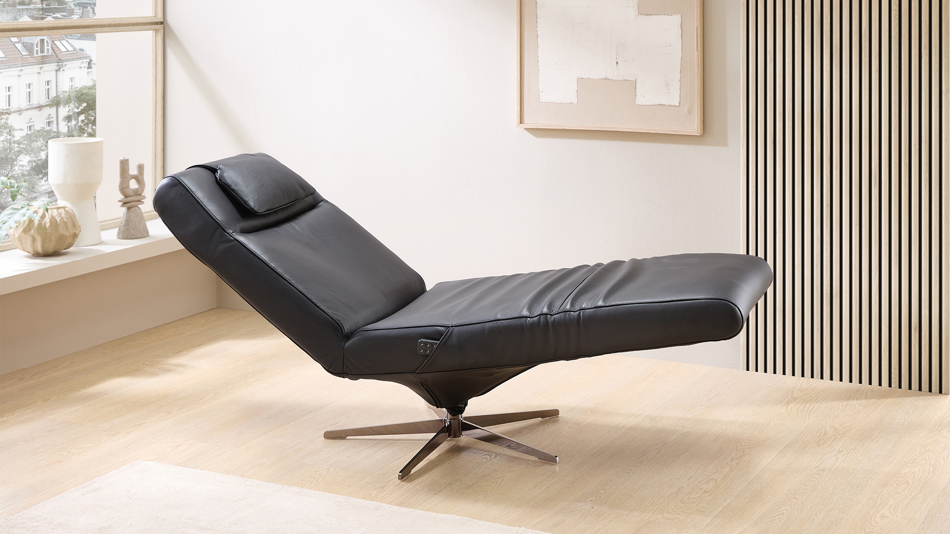 Cuoio Liege Positano mit 3-motorischer Relaxfunktion in Leder