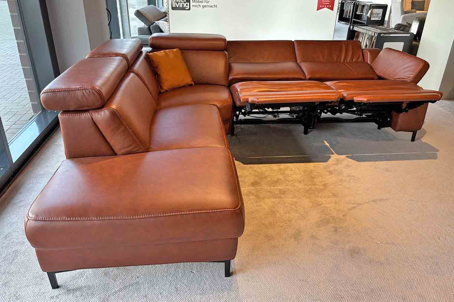 Interliving Ecksofa IL 4060 inkl. motorischer Relaxfunktion in Leder