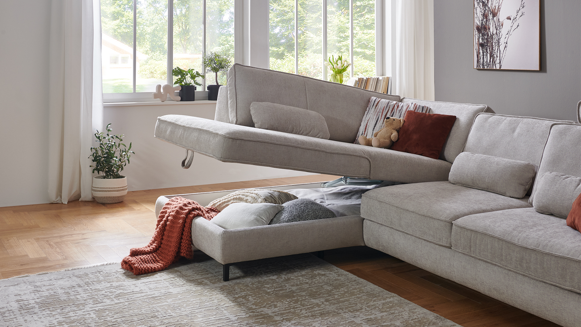 Modulmaster Ecksofa MM-MP 1201 in Stoff Modulmaster Ecksofa MM-MP 1201 in Stoff