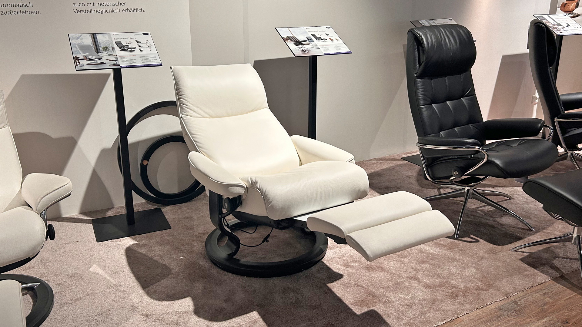 Stressless Sessel Aura M inkl. motorischer Relaxfunktion und Akku in Leder -0565068906-35WW-A