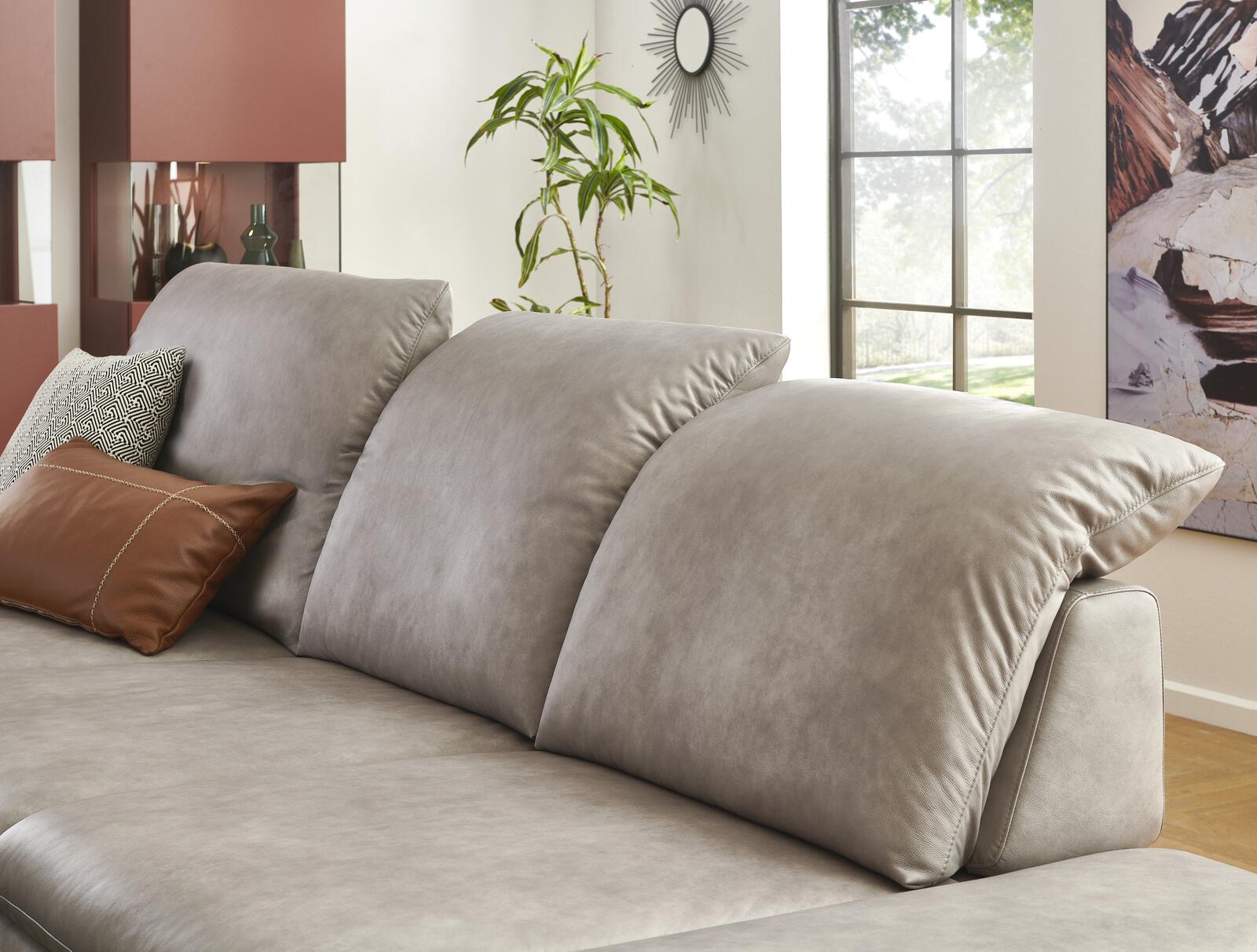 Ecksofa Lavina mit Funktion in Leder Ecksofa Lavina mit Funktion in Leder