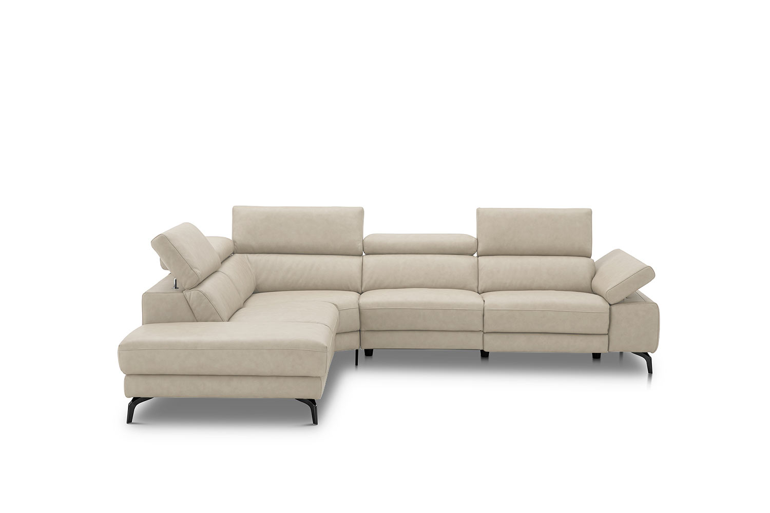 Ecksofa inkl. vielen Funktionen in Leder