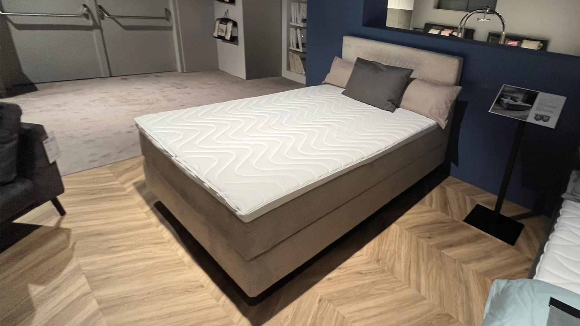 Gausmann Boxspringbett inkl. Wendematratze in trendigen Cord-0326800052-36WW-A
