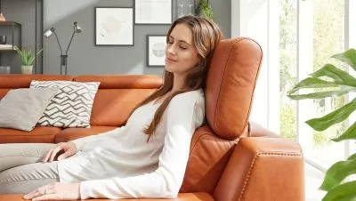 Leder Ecksofa Interliving 4060 mit 3 Motoren und Herz-Waage-Funktion