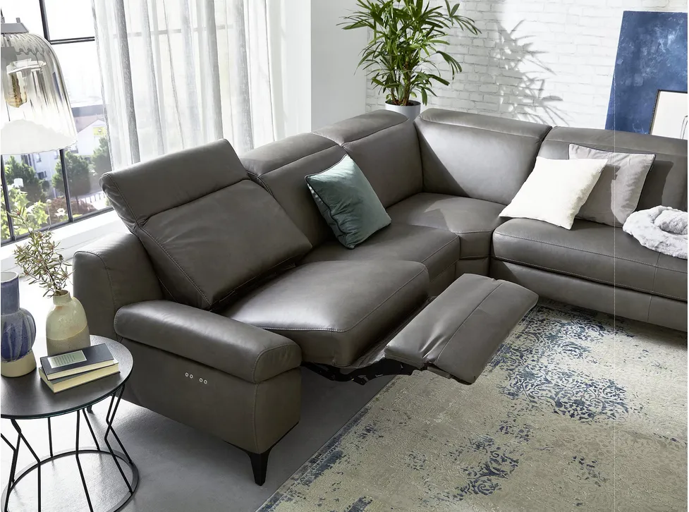 Musterring Ecksofa Leder MR9120 Motor Relaxfunktion