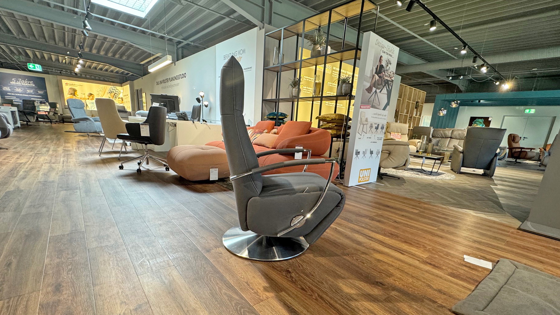 Relaxsessel mit manueller Funktion in Stoff-0764012401-04WW