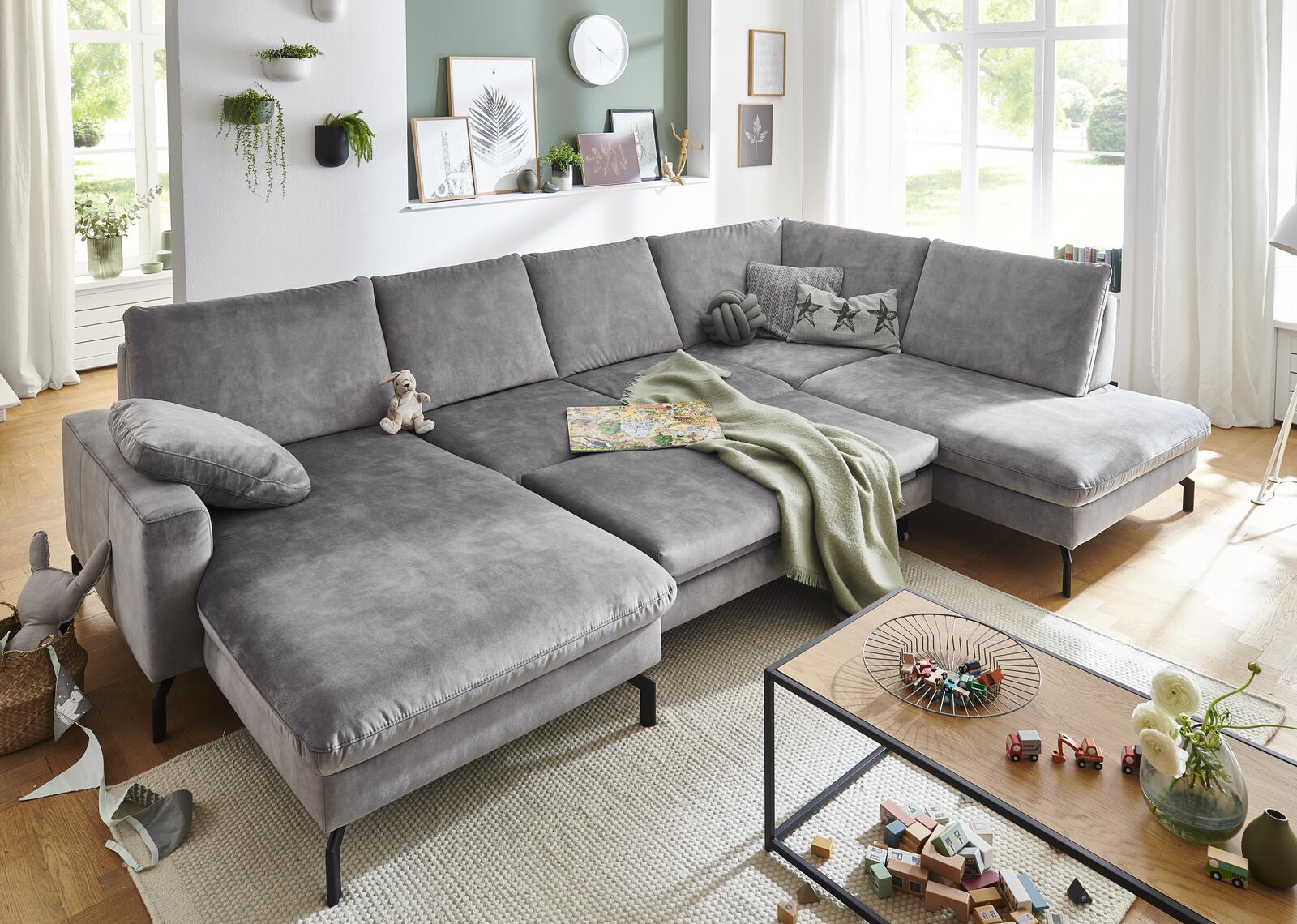 Modulmaster Wohnlandschaft Tailor in Stoff