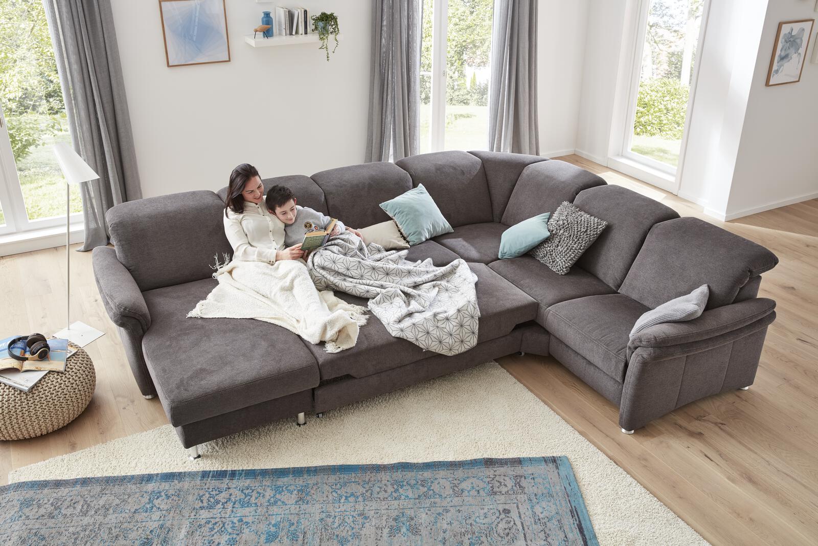 Modulmaster Wohnlandschaft Bacaro in Stoff