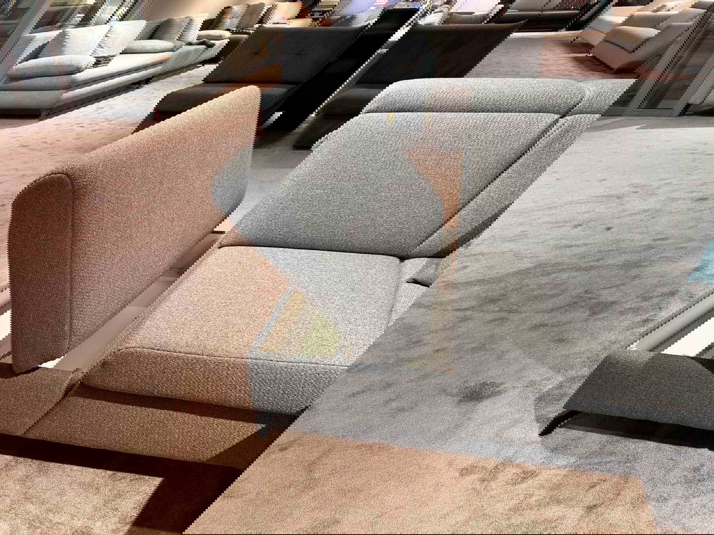 Ecksofa mit Kaltschaummatratze und Stauraum in Stoff-0768021701-35WW-A