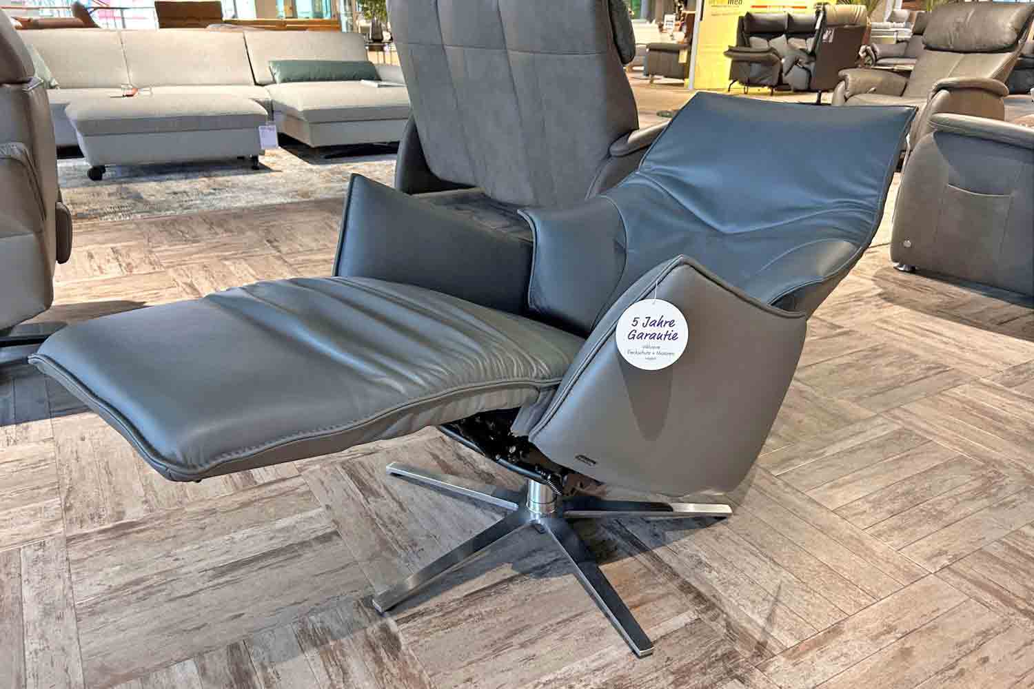 Himolla Sessel inkl. motorischer Relaxfunktion mit Herz-Waage und Akku in Leder