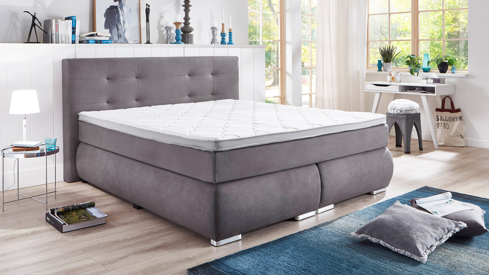 Boxspringbett Langley inkl. Wendematratze 
