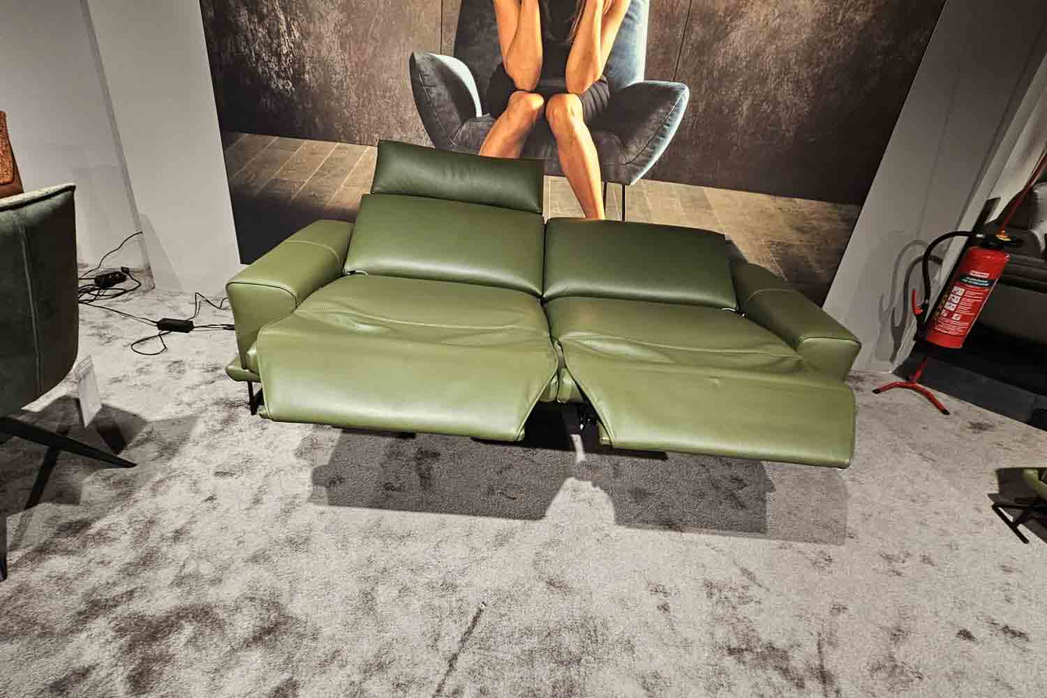 WK Wohnen Couchgarnitur Volluto inkl. motorischer Relaxfunktion in Leder 