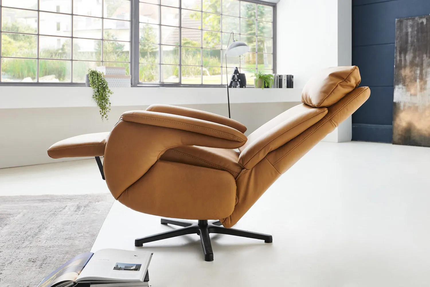 Leder Relaxsessel optional Relaxfunktion