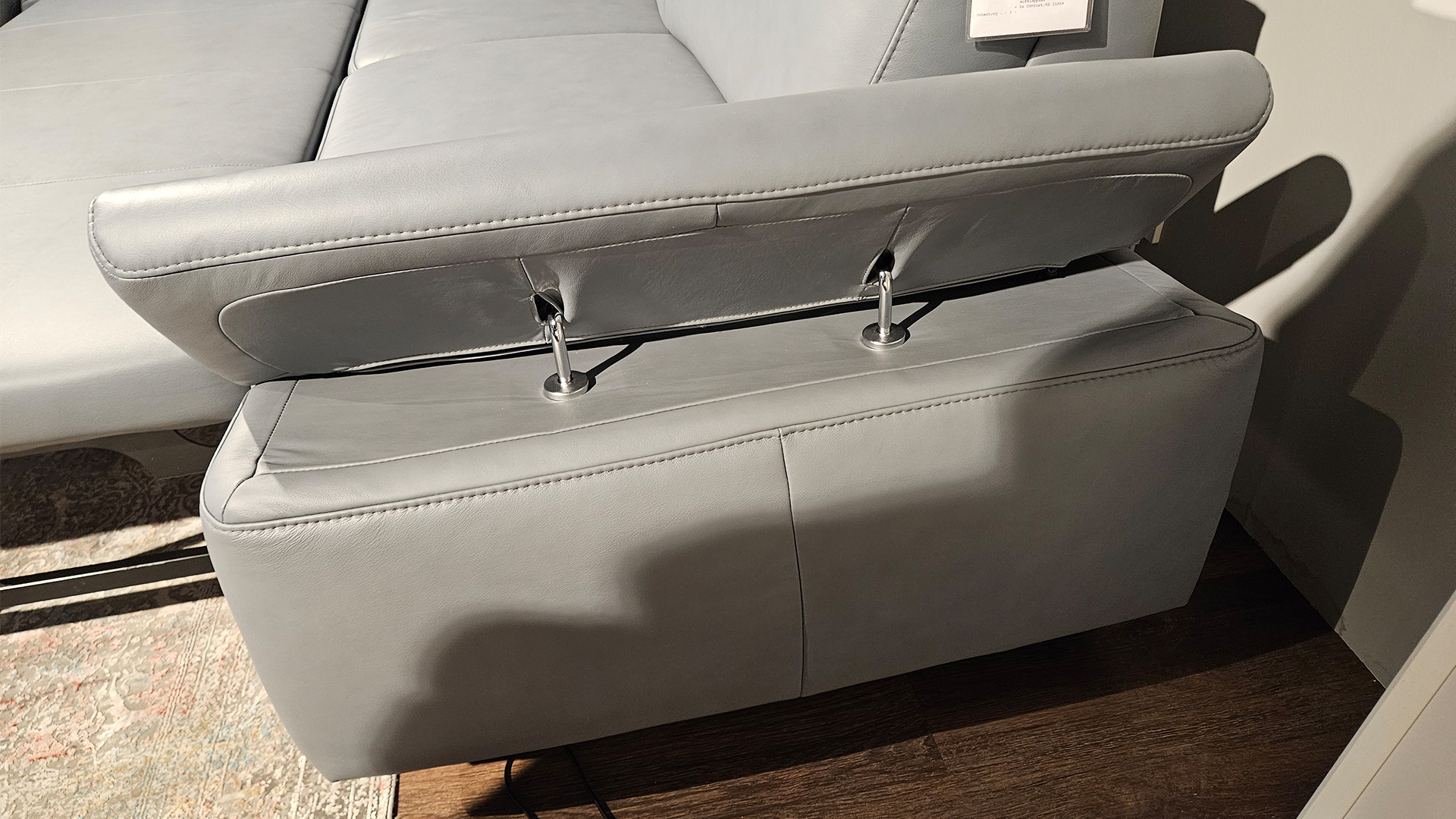 Modulmaster Ecksofa inkl. vielen Funktionen mit Hocker in Leder -0775015506-07-36WW-A