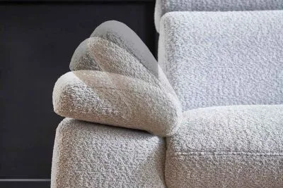 Ecksofa in Stoff L-Form mit Federkern